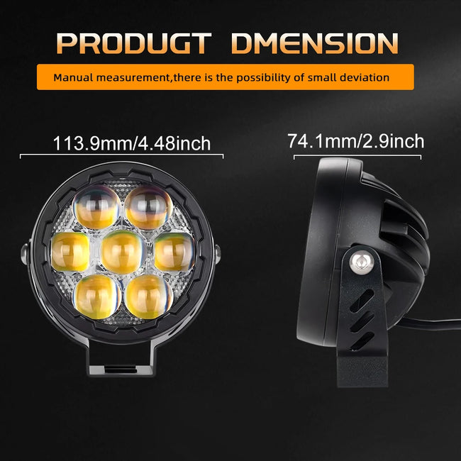CO LIGHT LED delovna in meglenka za motor 4–4,5" – fotografija izdelka