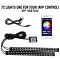 RGB LED ambientna osvetlitev za avto 36/48/72 LED – fotografija izdelka