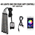 RGB LED ambientna osvetlitev za avto 36/48/72 LED – fotografija izdelka