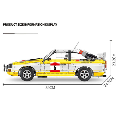 1:10 klasični rally avtomobil – 3887-delni MOC model – slika 6