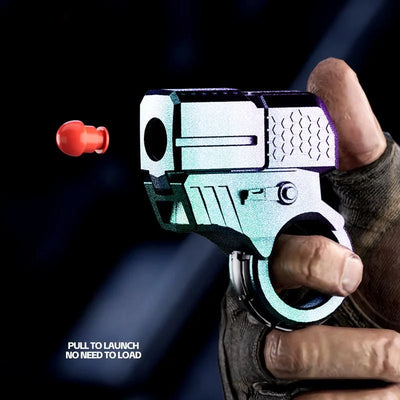 🔫 Kovinski Ratchet Finger Gun – mehanska antistresna igrača