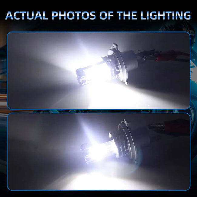 H4 LED žarnica za motor – kratke in dolge luči – fotografija izdelka