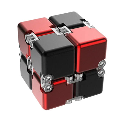 🔄 Kovinski Infinite Magic Cube – mehanska fidget igrača