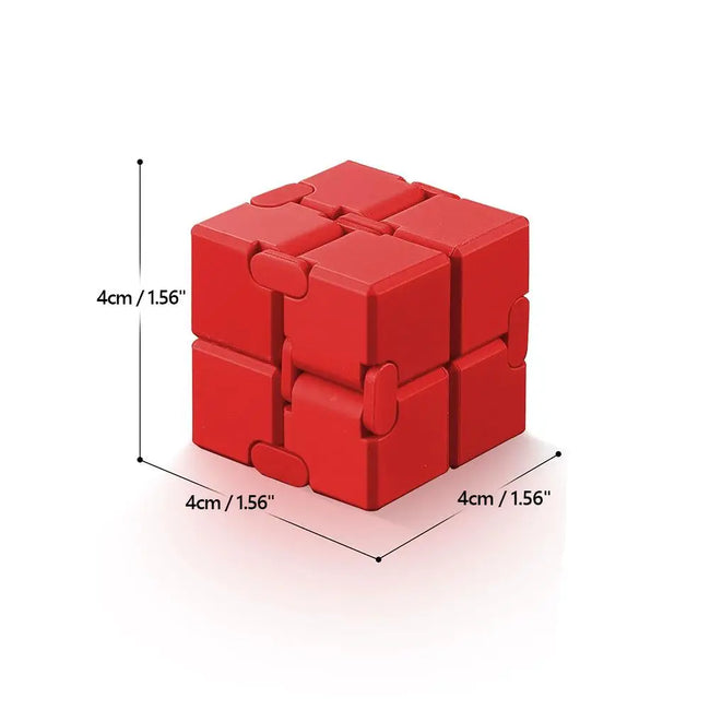 🧊 Kovinski Infinity Fidget Cube – antistresna igrača