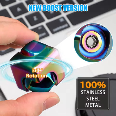 ⚙️ Kovinski Cube Spinner – 3D Gyro Fidget igrača