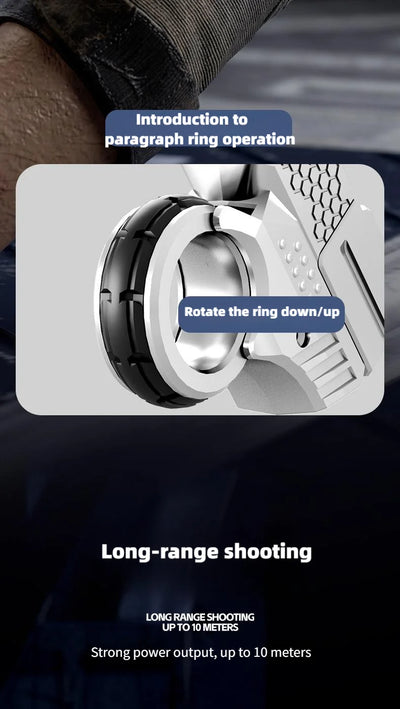 🔫 Kovinski Ratchet Finger Gun – mehanska antistresna igrača