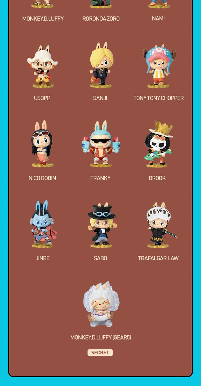 🏴‍☠️ POP MART LABUBU x One Piece – Mystery Box figurica 🎁