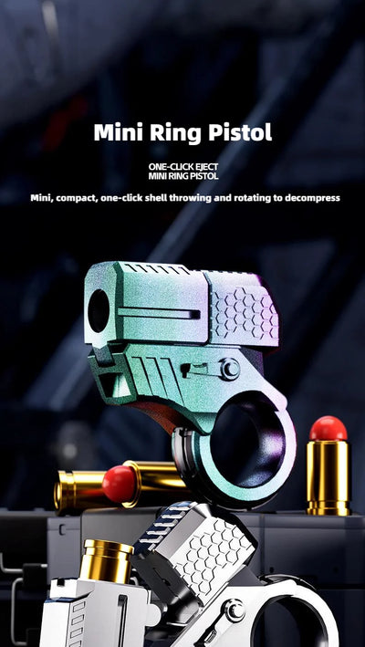 🔫 Kovinski Ratchet Finger Gun – mehanska antistresna igrača