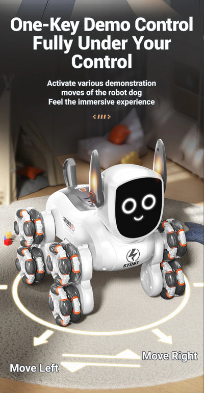 🤖 8-Kolesni RC robotski pes z gestami