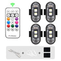 Brezžična LED opozorilna utripalka 1–6 kosov z USB polnjenjem – fotografija izdelka