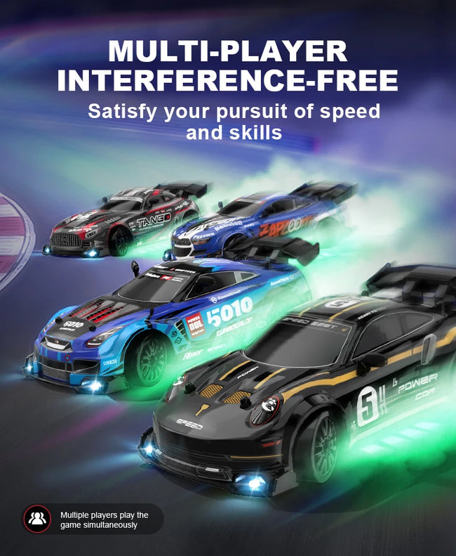 The 2025 new four-wheel drive rc remote control car drifts at high speed, runs as a racing car, and is a gift for children's toy