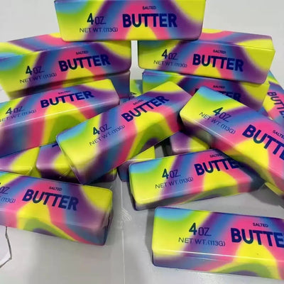 14 Styles Squishy Toys Bread/Butter/Cheese/Fruits Fidget Toys Slow Rebound Anxiety Relief Decompression Toys Stress Ball Gifts