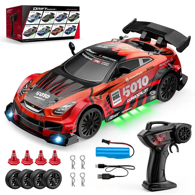The 2025 new four-wheel drive rc remote control car drifts at high speed, runs as a racing car, and is a gift for children's toy