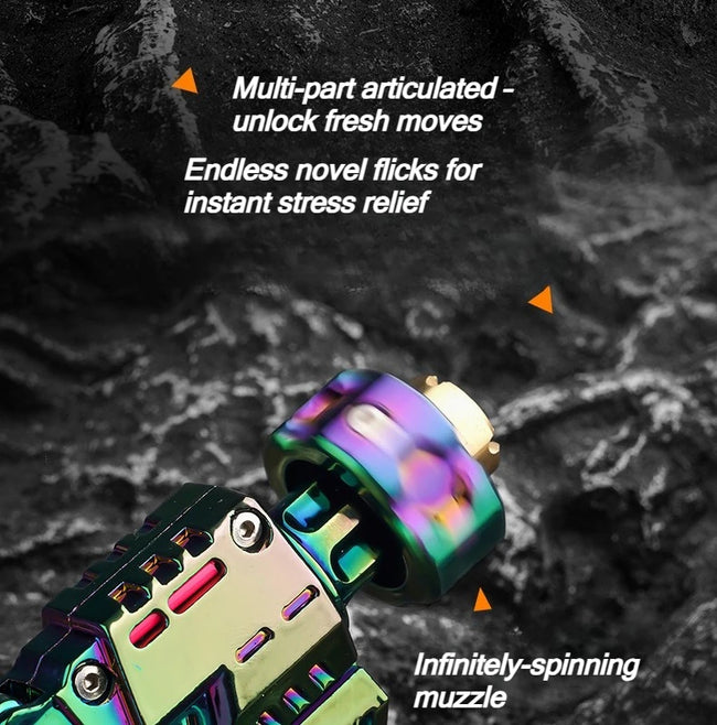 🔫 Kovinski EDC Fidget Pistol – mehanska antistresna igrača