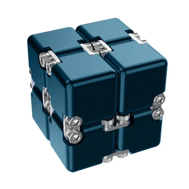 🔄 Kovinski Infinite Magic Cube – mehanska fidget igrača