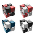 🔄 Kovinski Infinite Magic Cube – mehanska fidget igrača