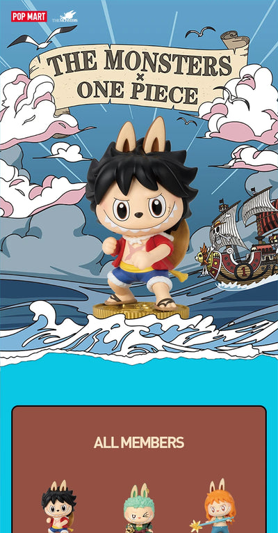 🏴‍☠️ POP MART LABUBU x One Piece – Mystery Box figurica 🎁