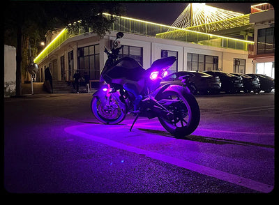 Brezžična LED opozorilna utripalka za avto in motor – fotografija izdelka