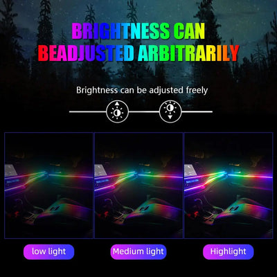 RGB LED ambientna osvetlitev za avto 2-v-1 ali 6-v-1 – fotografija izdelka