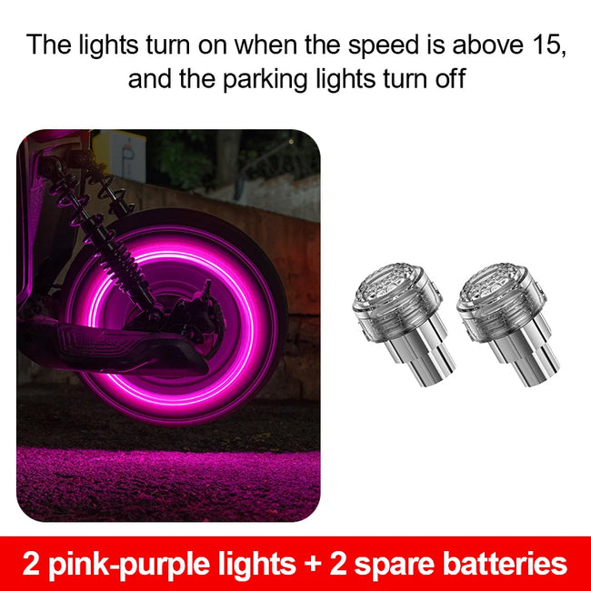LED lučka za ventil pnevmatike – 7 barv – fotografija izdelka