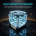 💡 Hypercube LED Namizna Svetilka – 3D infinity efekt