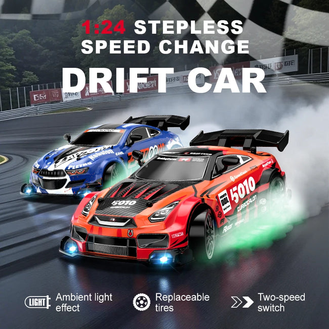 The 2025 new four-wheel drive rc remote control car drifts at high speed, runs as a racing car, and is a gift for children's toy