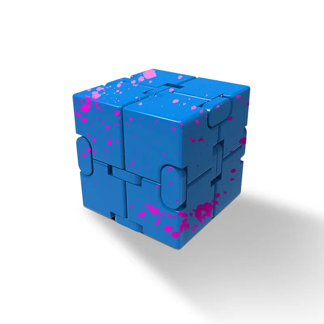 🔄 Kovinski Infinity Magic Cube – mehanska fidget igrača