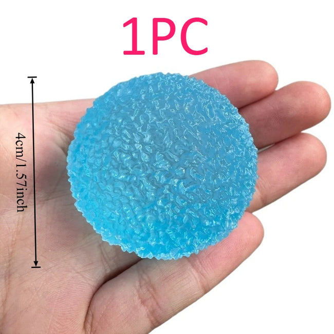 🧊 Modri Squishy Toy Mochi – prosojna antistresna igračka