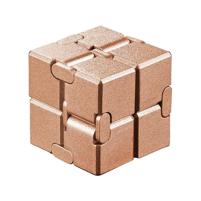 🧊 Kovinski Infinity Fidget Cube – antistresna igrača