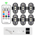 Brezžična LED opozorilna utripalka 1–6 kosov z USB polnjenjem – fotografija izdelka