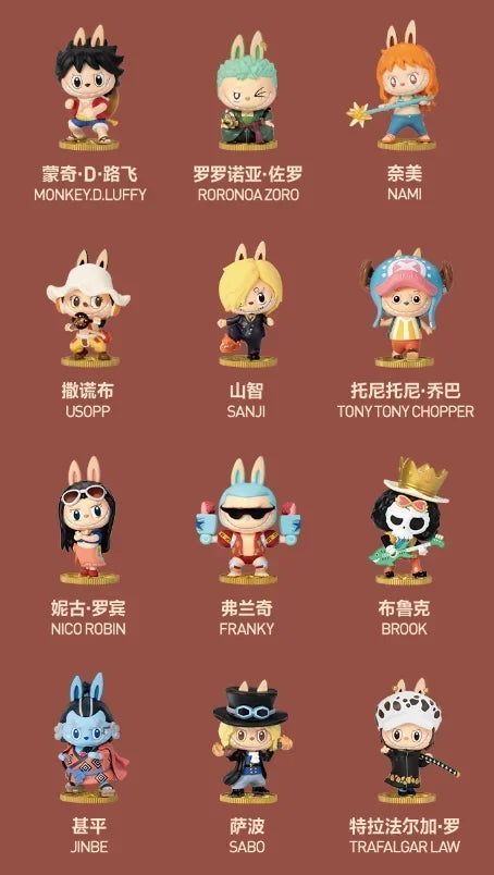 🏴‍☠️ POP MART LABUBU x One Piece – Mystery Box figurica 🎁