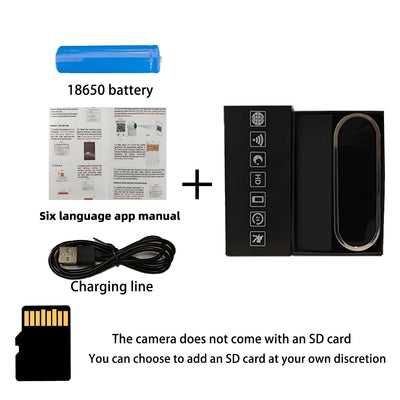 Mini WiFi ura-kamera 4K HD z infrardečim nočnim vidom