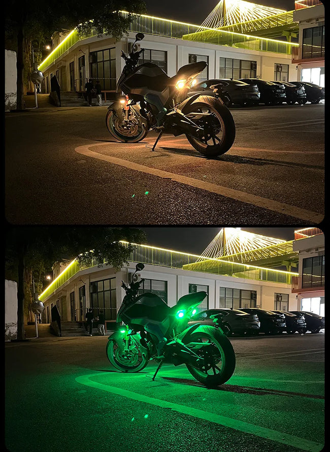 Brezžična LED opozorilna utripalka za avto in motor – fotografija izdelka