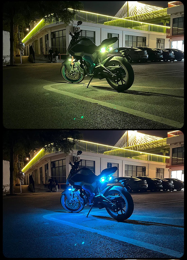 Brezžična LED opozorilna utripalka za avto in motor – fotografija izdelka