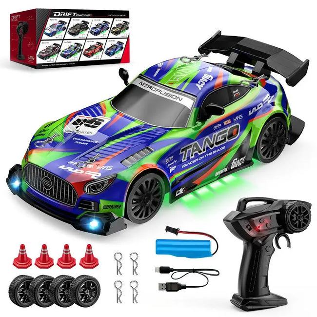 The 2025 new four-wheel drive rc remote control car drifts at high speed, runs as a racing car, and is a gift for children's toy