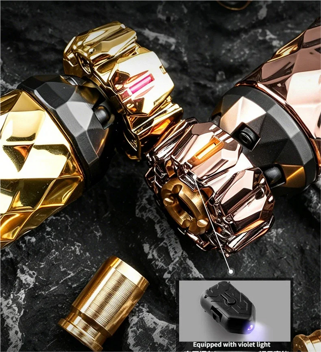 🔫 Kovinski Ratchet Fidget Gun – mehanska antistresna igrača