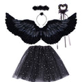Črna angelska in demonska krila – različica black angel set 1