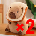 23CM Kawaii Anime Capybara Bread Plush Toy Creative Stuffed Animals Capybara Toast Doll Girl Birthday Toys Girlfriend Cute Gifts