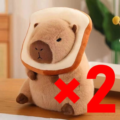 23CM Kawaii Anime Capybara Bread Plush Toy Creative Stuffed Animals Capybara Toast Doll Girl Birthday Toys Girlfriend Cute Gifts