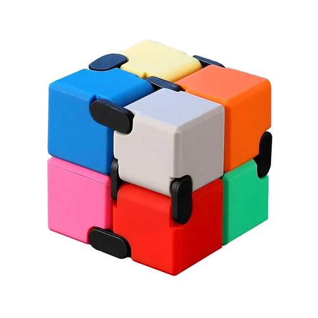 🧊 Kovinski Infinity Fidget Cube – antistresna igrača