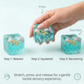Ocean Shells Squishy Stress Balls Fidget Toy Super Soft Transparent Star Maltose Cubes Squeeze Fidget Toy Adult Stress Relief