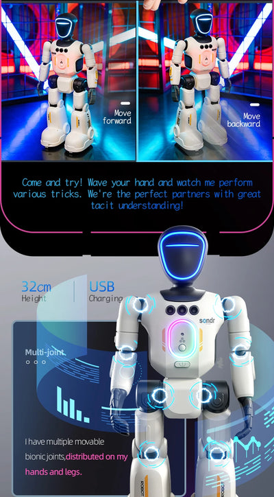 🤖 Pametni RC humanoidni robot z upravljanjem z gestami