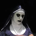 Strašljiva maska nune Valak z naglavno ruto – Halloween