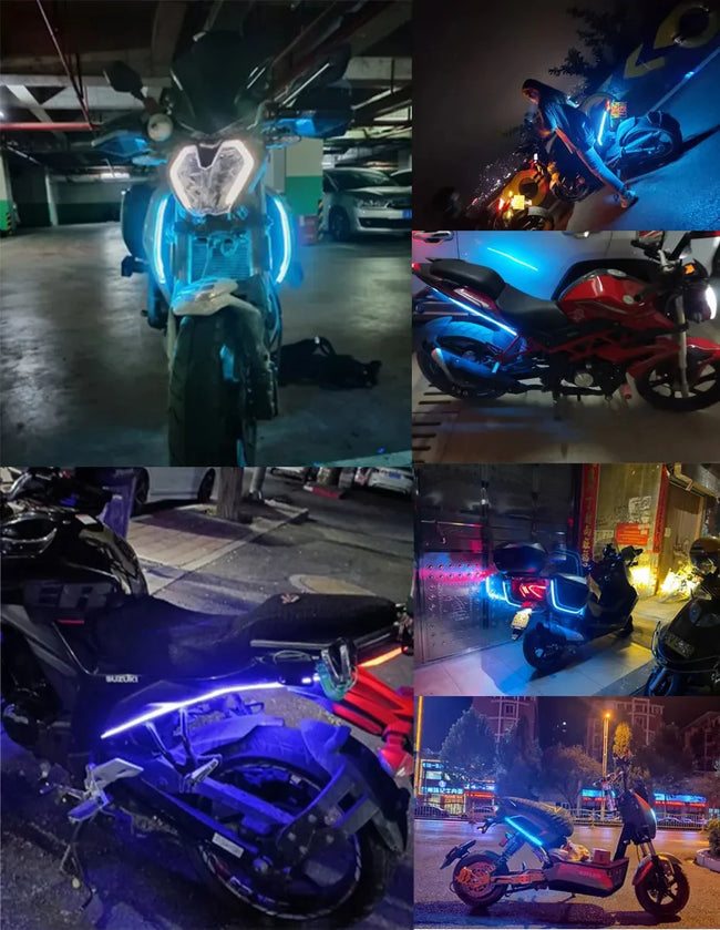 LED smerniki in dnevne luči za motor – 2 kosa – fotografija izdelka