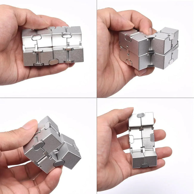 🧩 Alloy & Plastic Infinity Cube – antistresna fidget igrača