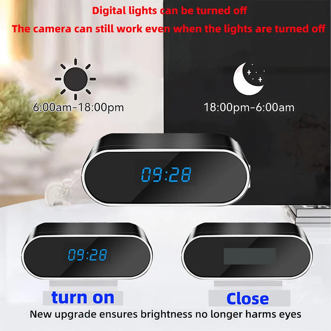 Mini WiFi ura-kamera 4K HD z infrardečim nočnim vidom