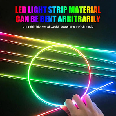 RGB LED ambientna osvetlitev za avto 2-v-1 ali 6-v-1 – fotografija izdelka