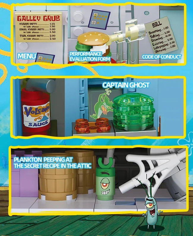 SpongeBob Krusty Krab – gradbeni komplet – slika 17