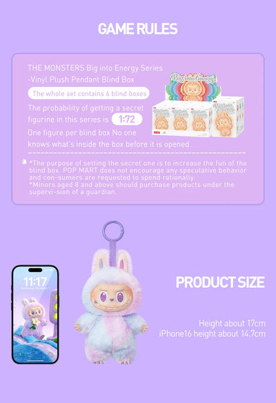 ⚡ POP MART LABUBU Big into Energy – Mystery Box 🎁