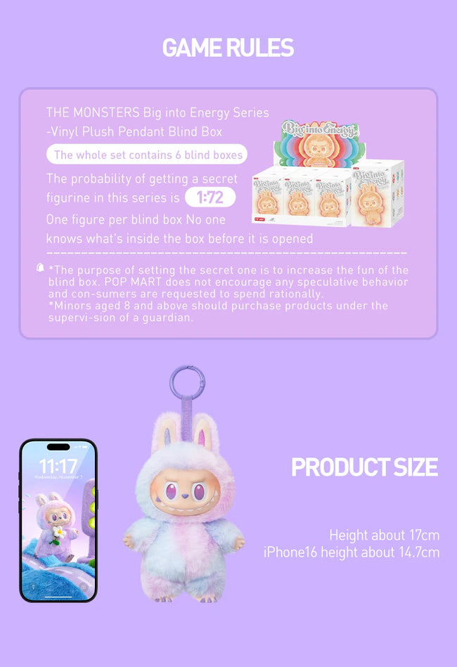 ⚡ POP MART LABUBU Big into Energy – Mystery Box 🎁